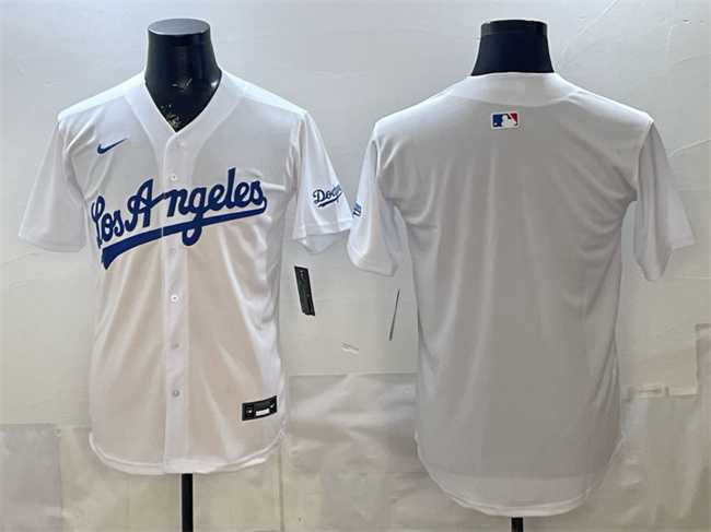 Men%27s Los Angeles Dodgers Blank White Alternate Stadium Stitched Jersey