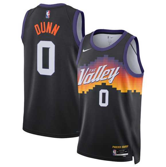 Men's Phoenix Suns #0 Ryan Dunn Black 2025-26 City Edition Stitched Jersey Dzhi-0