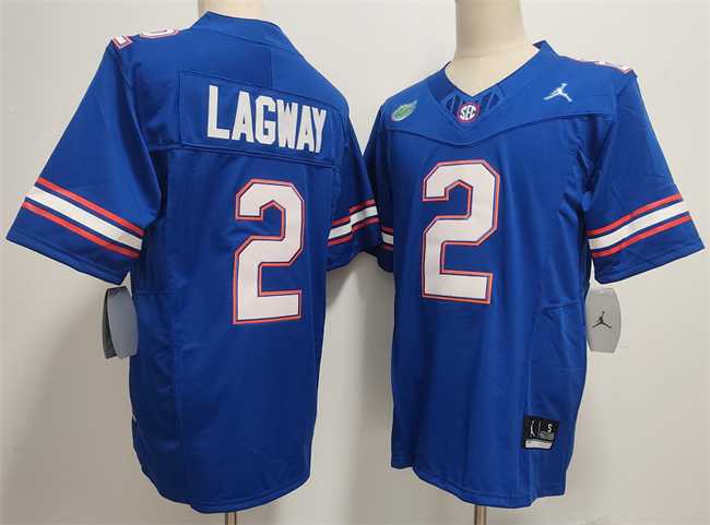 Men%27s Florida Gators #2 DJ Lagway Royal F.U.S.E. Stitched Jersey