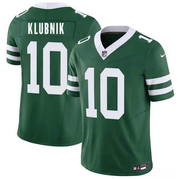 Men's New York Jets #10 Cade Klubnik Green 2026 Draft F.U.S.E. Vapor Untouchable Limited Stitched Jersey-0