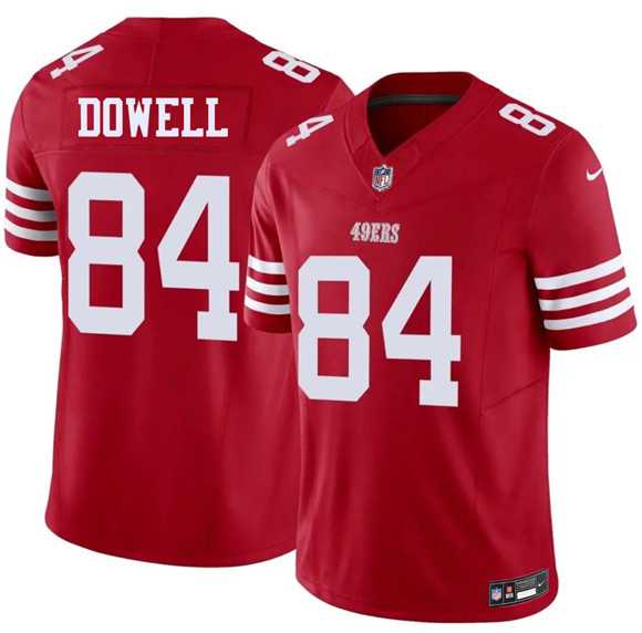 Men%27s San Francisco 49ers #84 Colton Dowell Red 2026 F.U.S.E. Vapor Untouchable Limited Stitched Jersey