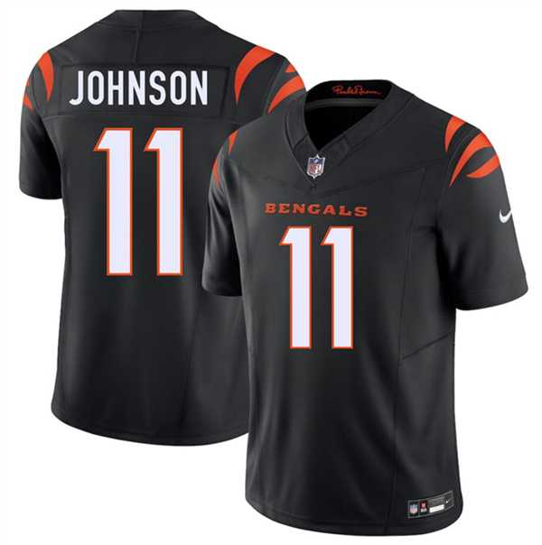 Men's Cincinnati Bengals #11 Josh Johnson Black 2026 F.U.S.E. Vapor Untouchable Limited Stitched Jersey Dzhi-0