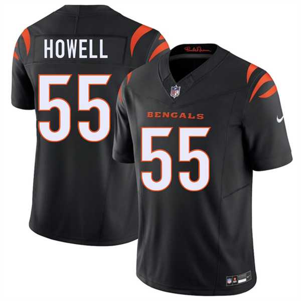 Men's Cincinnati Bengals #55 Cashius Howell Black 2026 Draft F.U.S.E. Vapor Untouchable Limited Stitched Jersey Dzhi-0