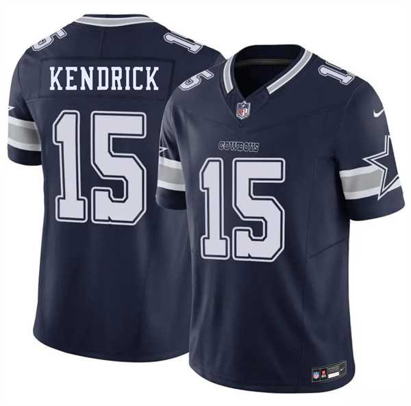Men's Dallas Cowboys #15 Derion Kendrick Navy 2026 F.U.S.E Vapor Untouchable Limited Stitched Jersey Dzhi-0