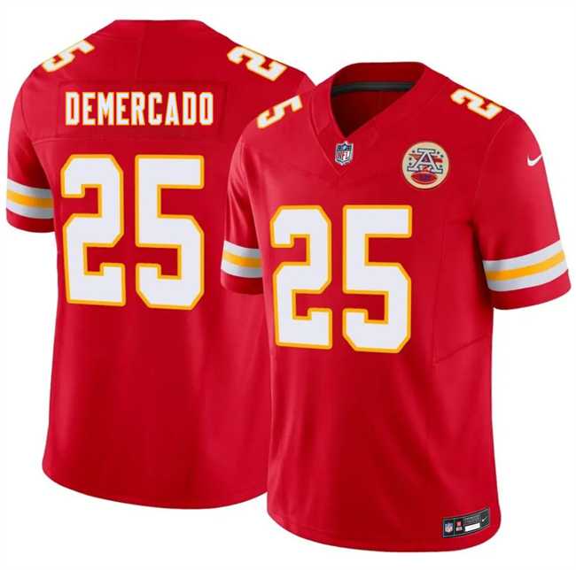 Men%27s Kansas City Chiefs #25 Emari Demercado Red 2026 F.U.S.E. Vapor Untouchable Limited Stitched Football Jersey Dzhi