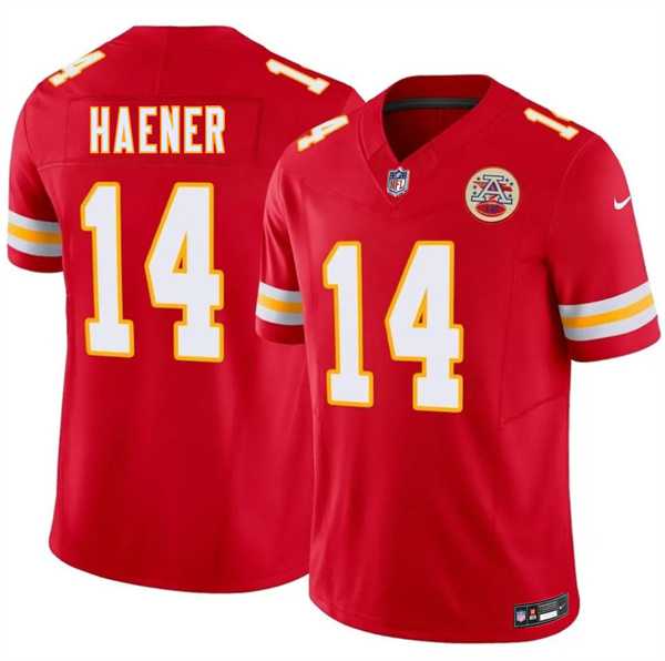 Men%27s Kansas City Chiefs #14 Jake Haener Red 2026 F.U.S.E. Vapor Untouchable Limited Stitched Jersey Dzhi