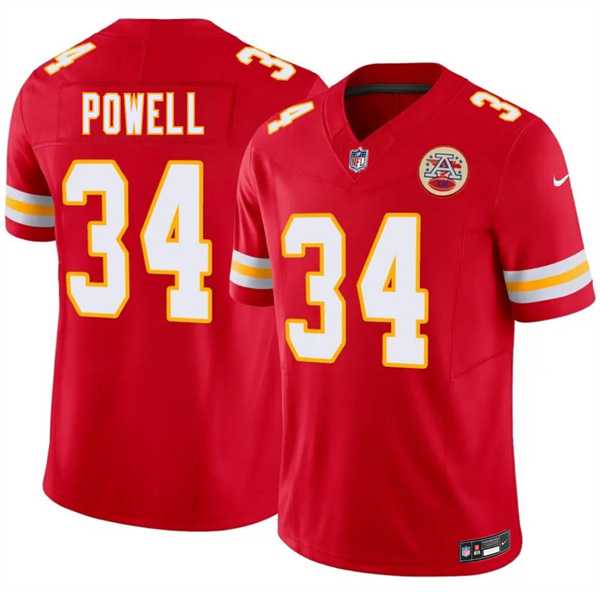 Men's Kansas City Chiefs #34 ShunDerrick Powell Red 2026 F.U.S.E. Vapor Untouchable Limited Stitched Jersey Dzhi-0