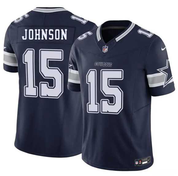 Men's Dallas Cowboys #15 Manuel Johnson Navy 2026 F.U.S.E. Vapor Untouchable Limited Stitched Jersey Dzhi-0