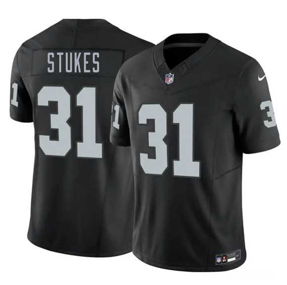 Men%27s Las Vegas Raiders #31 Treydan Stukes Black 2026 F.U.S.E. Vapor Untouchable Limited Stitched Jersey Dzhi