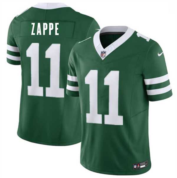 Men%27s New York Jets #11 Bailey Zappe Green 2026 F.U.S.E. Vapor Untouchable Limited Stitched Jersey Dzhi