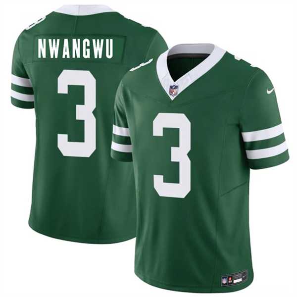 Men%27s New York Jets #3 Kene Nwangwu Green 2026 F.U.S.E. Vapor Untouchable Limited Stitched Jersey Dzhi