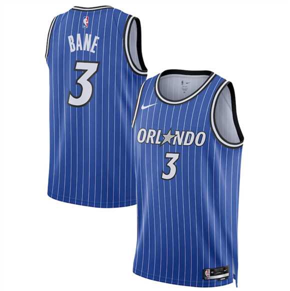 Men%27s Orlando Magic #3 Desmond Bane Blue 2025 Icon Edition Stitched Basketball Jersey Dzhi