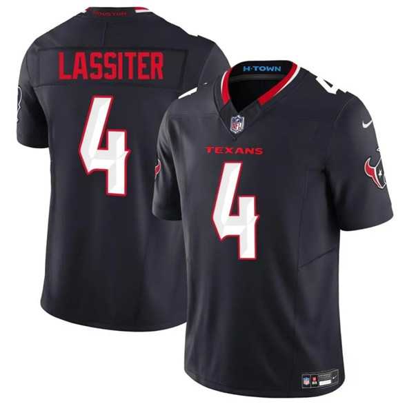 Men & Women & Youth Houston Texans #4 Kamari Lassiter Navy 2025 F.U.S.E. Vapor Limited Stitched Jersey