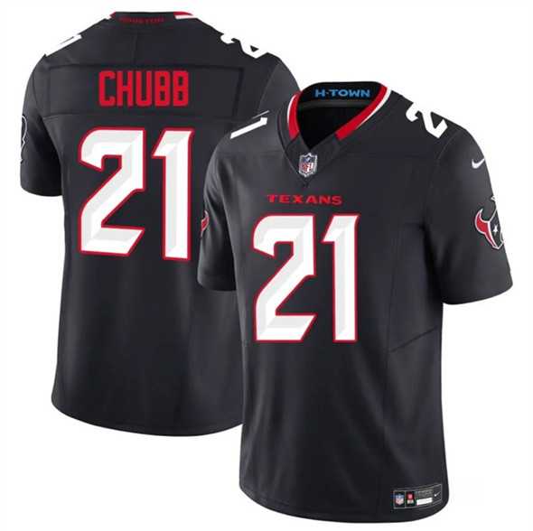 Men & Women & Youth Houston Texans #21 Nick Chubb Navy 2025 F.U.S.E. Vapor Limited Stitched Jersey