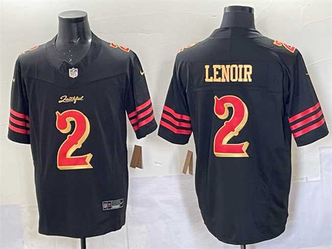 Men%27s San Francisco 49ers #2 Deommodore Lenoir Black 2025 F.U.S.E. %27Rivalries%27 Vapor Limited Stitched Jersey Dzhi