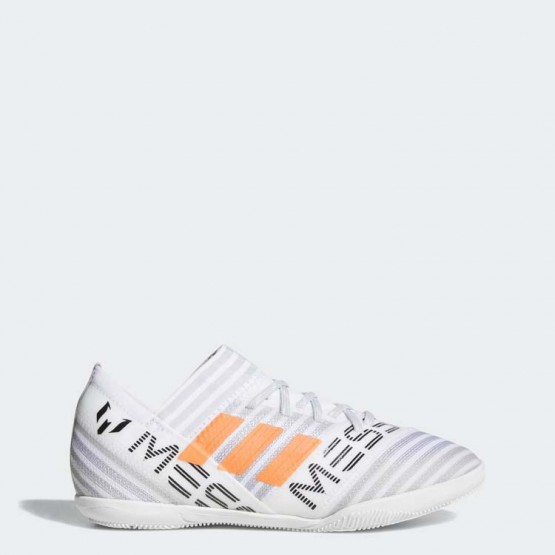 Kids White/Solar Orange/Core Black Adidas Nemeziz Messi Tango 17.3 Indoor Soccer Cleats 231EXGCA