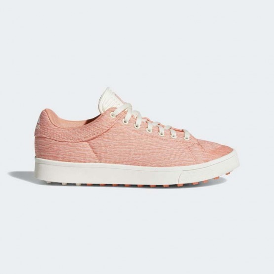 Kids Chalk Coral/Chalk White Adidas Adicross Classic Golf Shoes 257FSMRK-0