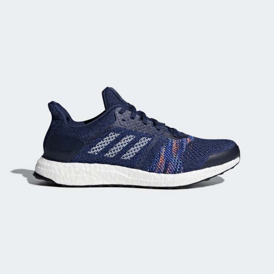 Mens Noble Indigo/White/Collegiate Navy Adidas Ultraboost St Running Shoes 675EJLIO